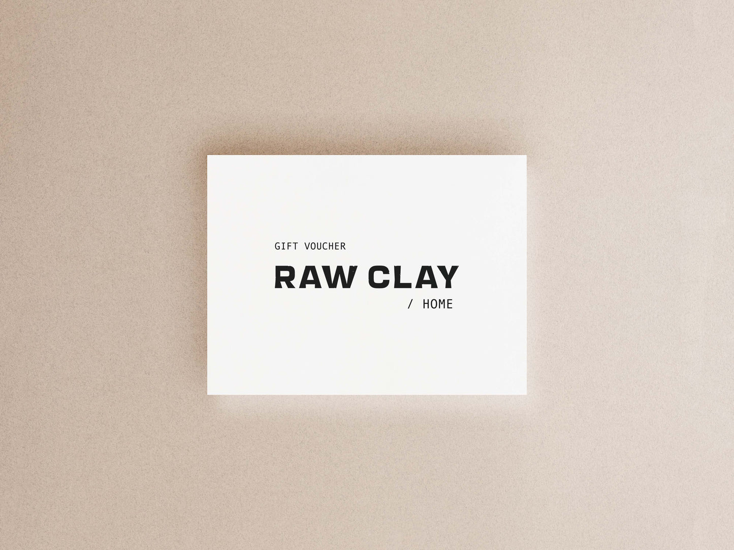 Raw Clay gift card