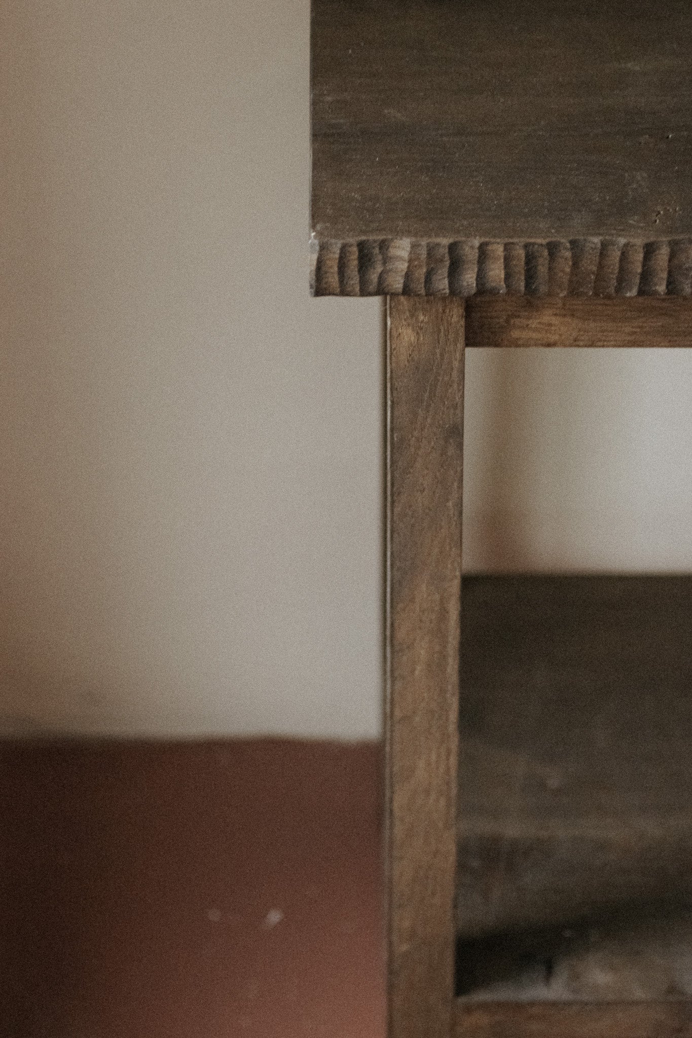 Oak bedside table