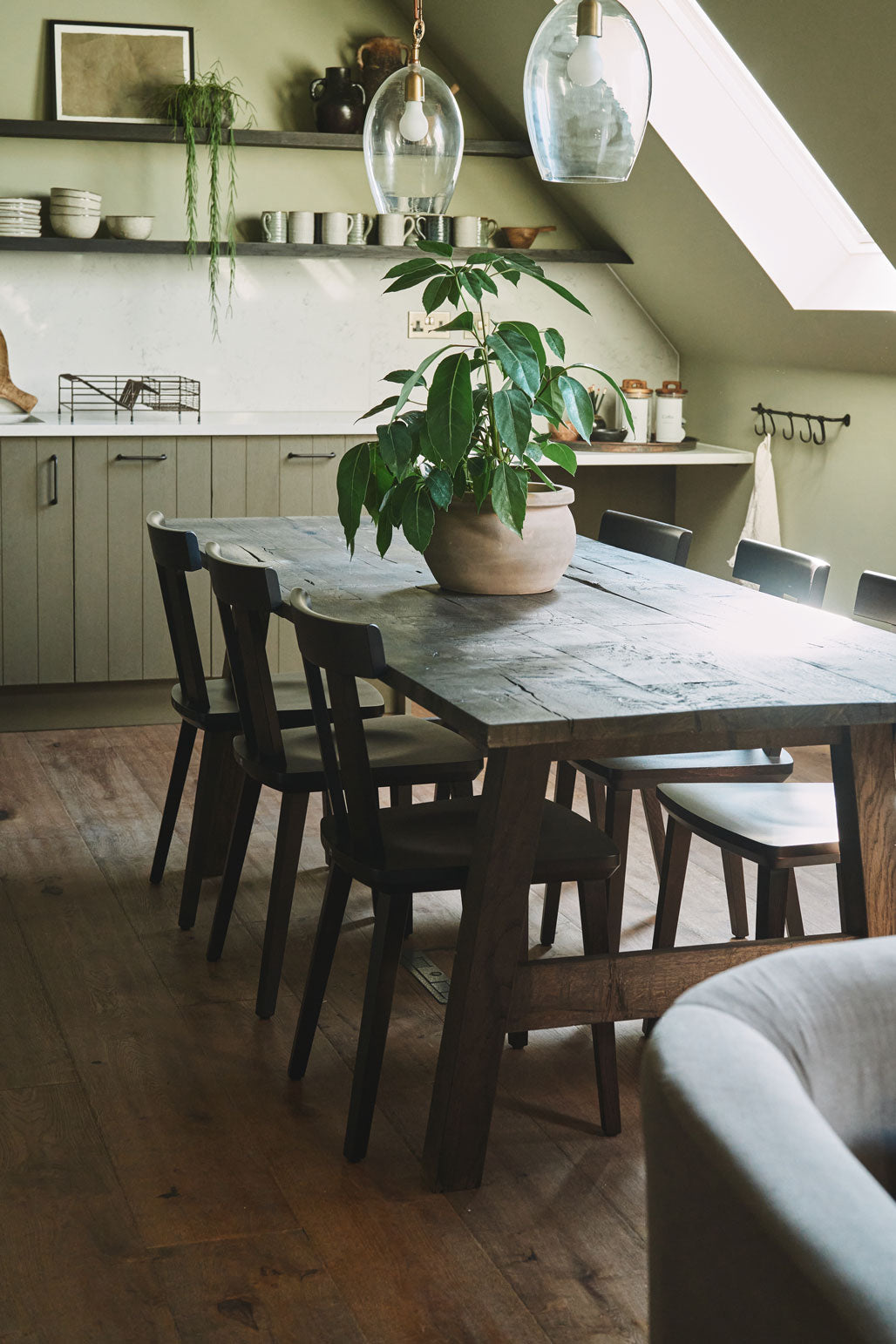 Oak dining table